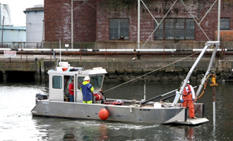 R/V Lophius Collecting a Vibracore