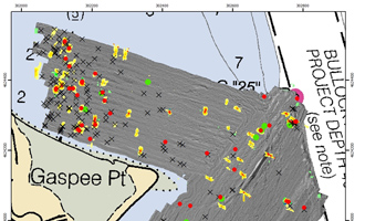 Search for HMS Gaspee involves hours of going back and forth bottom of Narragansett Bay