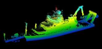 R/V LiDAR Elevation Point Cloud of R/V Neil Armstrong