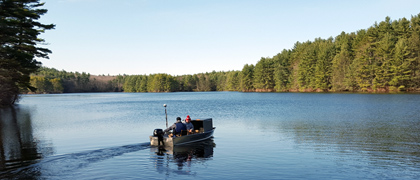 12 - 14 ft. skiffs & jonboats designed for shallow water bathymetry, geophysical surveys, sediment sampling, & water quality monitoring